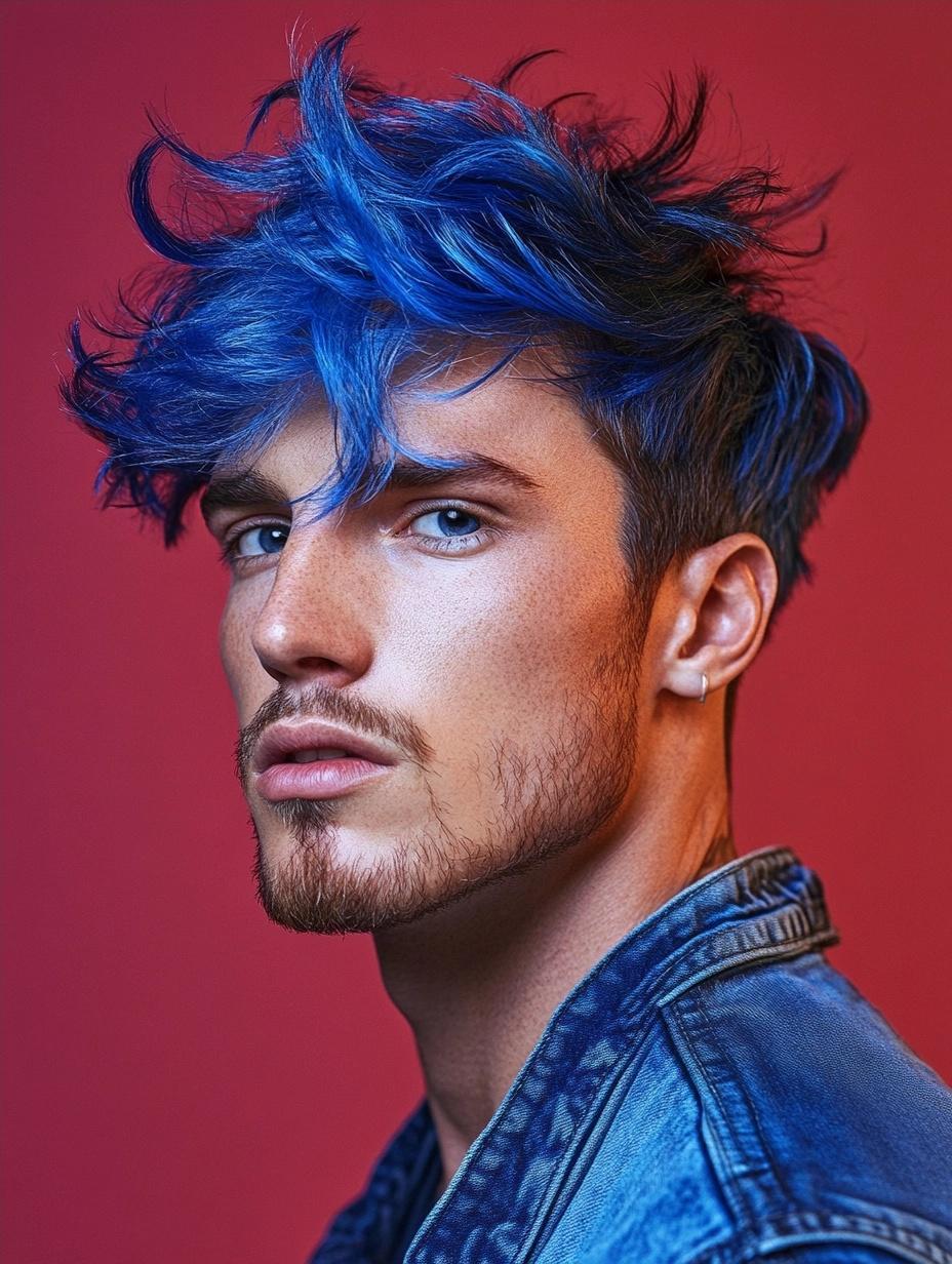 Blended Shag Edge Wolf Cut for Men