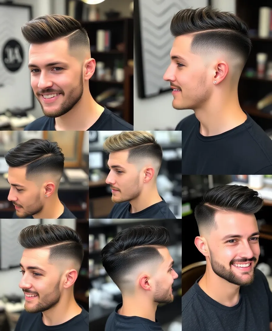 Natural Comb Over with Tapered Back