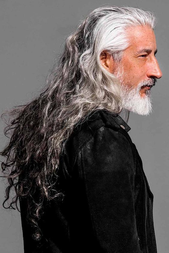 Sleek and Modern: The Power of a Full Grey Beard