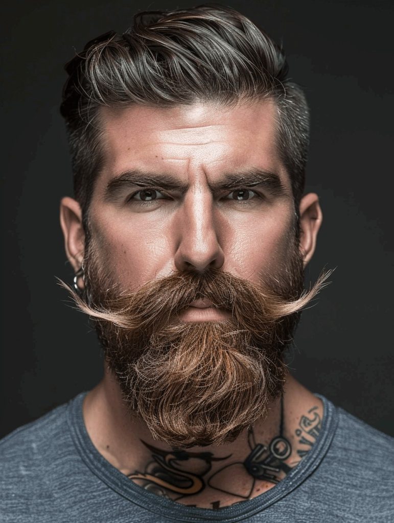 Beard Taper with Defined V-Shaped Neckline