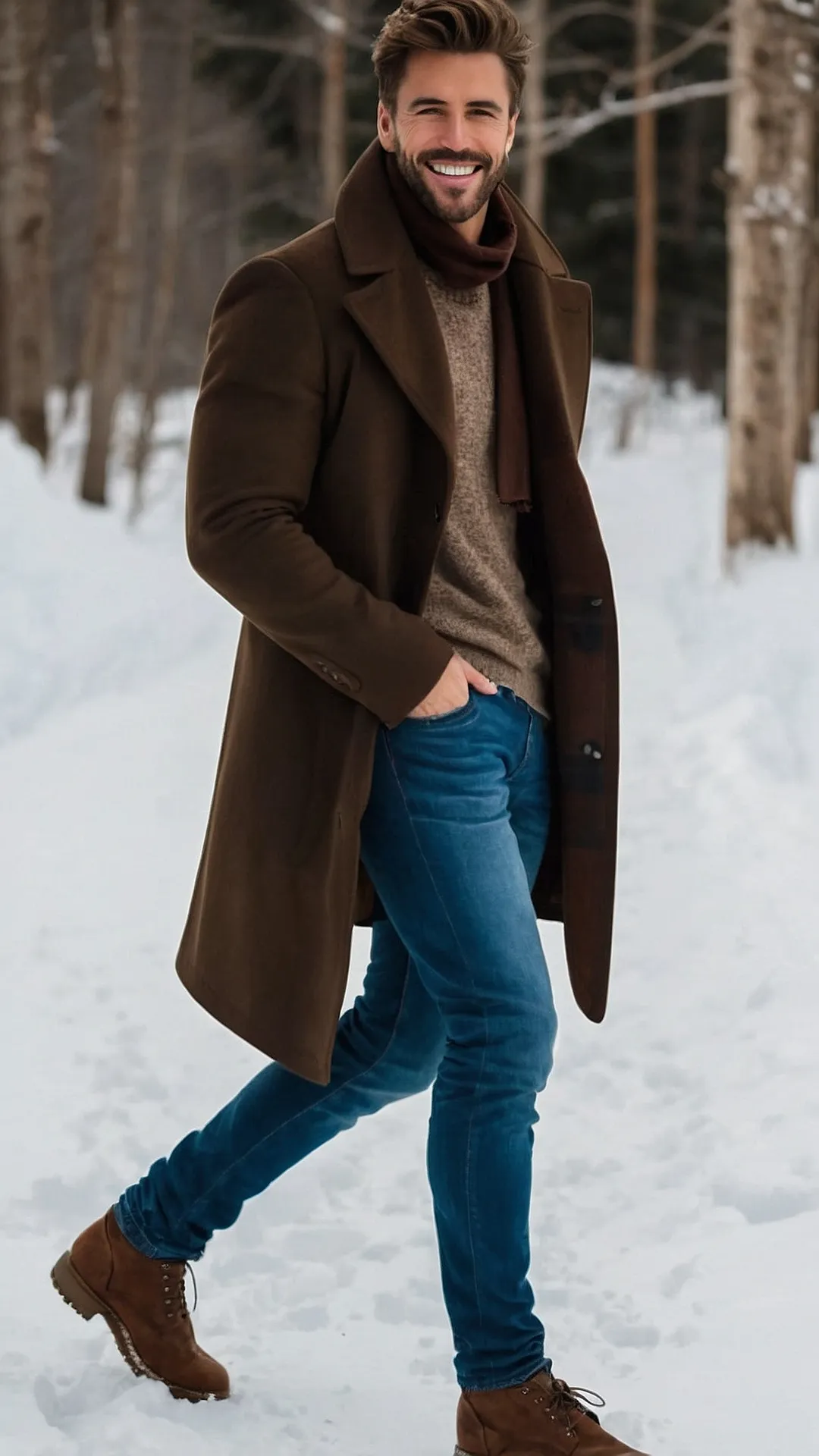 Shawl-Collar Cardigan Fall Outfit for Men