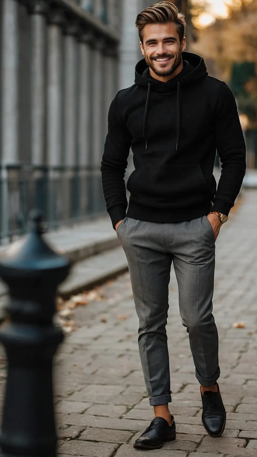 Turtleneck with Wool Blazer and Jeans