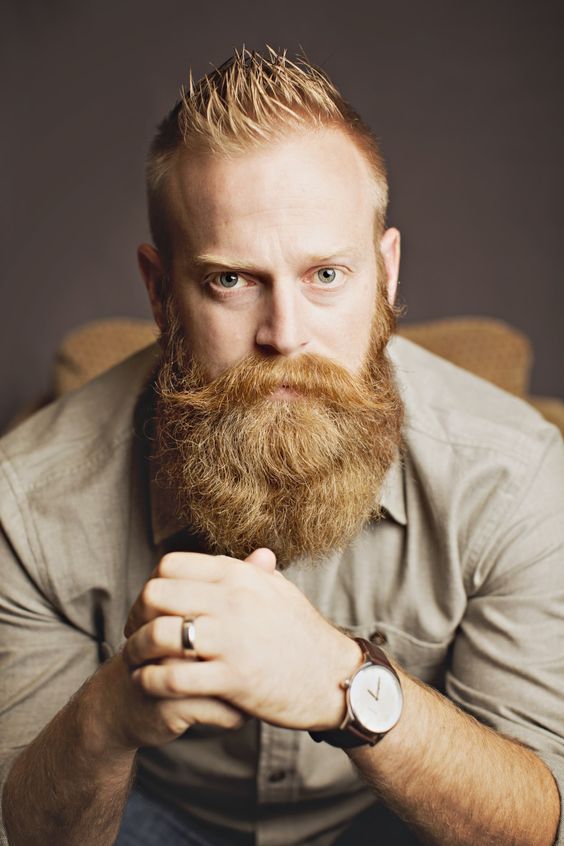 Layered Beard with Sculpted Mustache