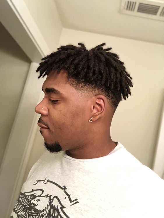 Sharp Side Fade with Disconnected Textured Length