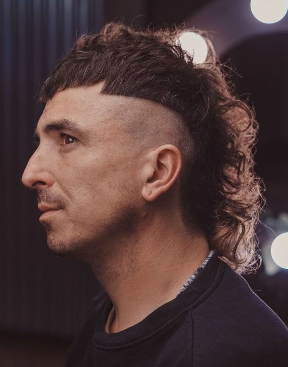 Frosted Shadow Fade Wolf Cut for Men