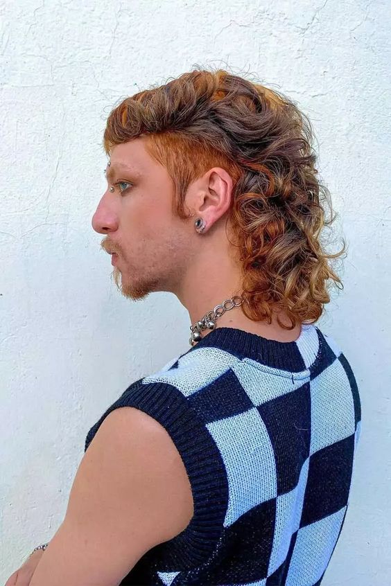 Textured Taper Layers Wolf Cut for Men