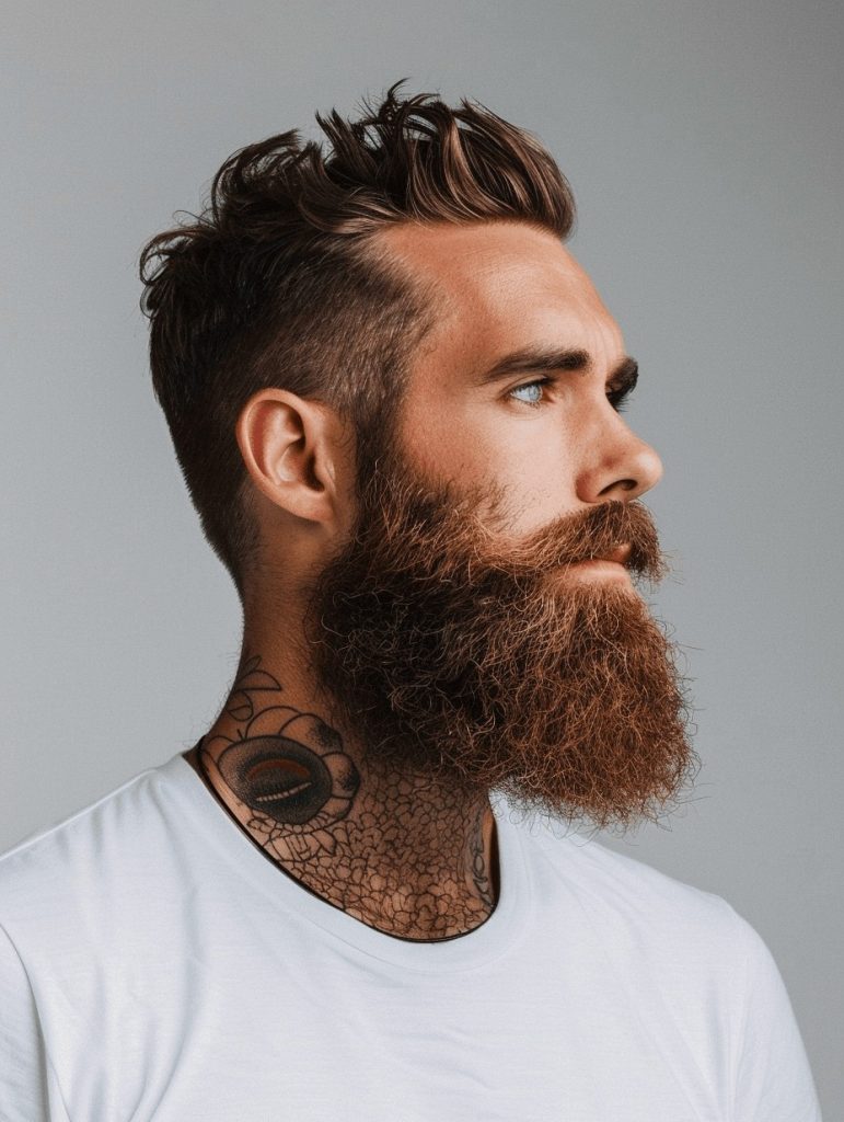 Medium Beard with Textured Fringe