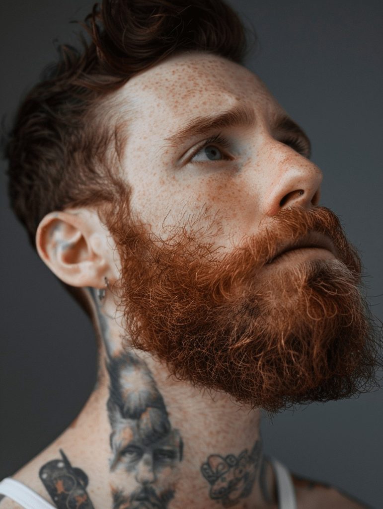 Classic Medium Beard with Structured Hard Part