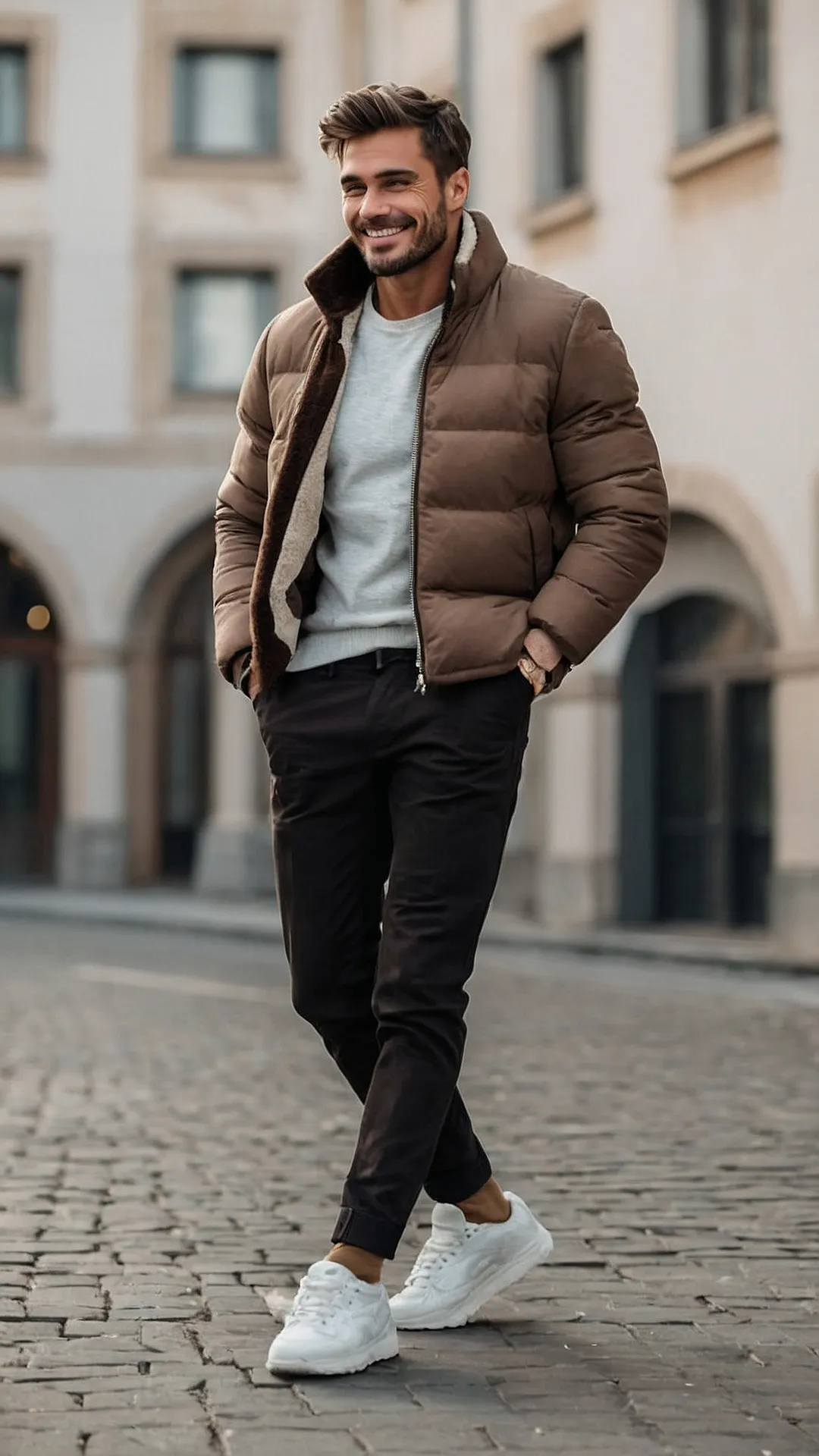 Effortless Men's Fall Elegance with Light Layers