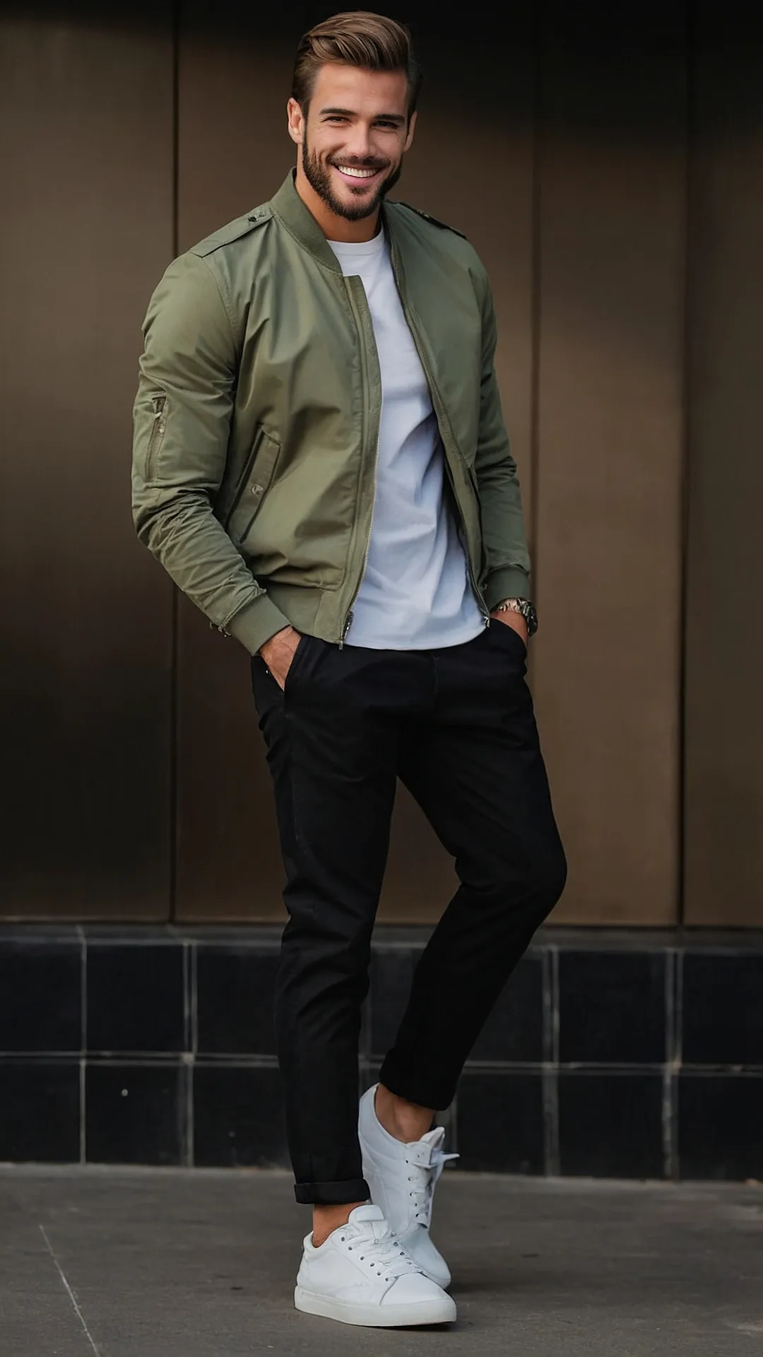 Layered Business-Casual Ensemble