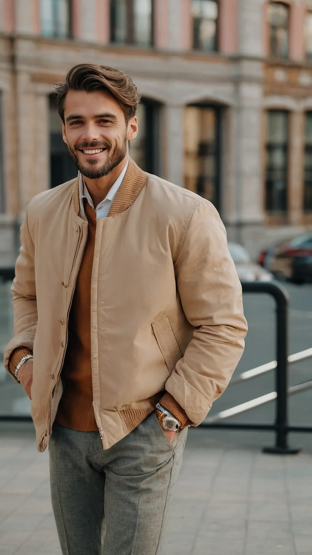 Earthy Outdoor Vibes: Corduroy Jacket and Work Boots