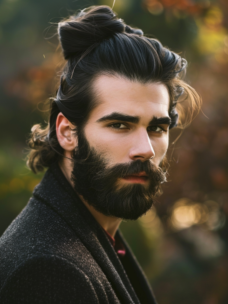 Bearded Gentleman’s Low Bun