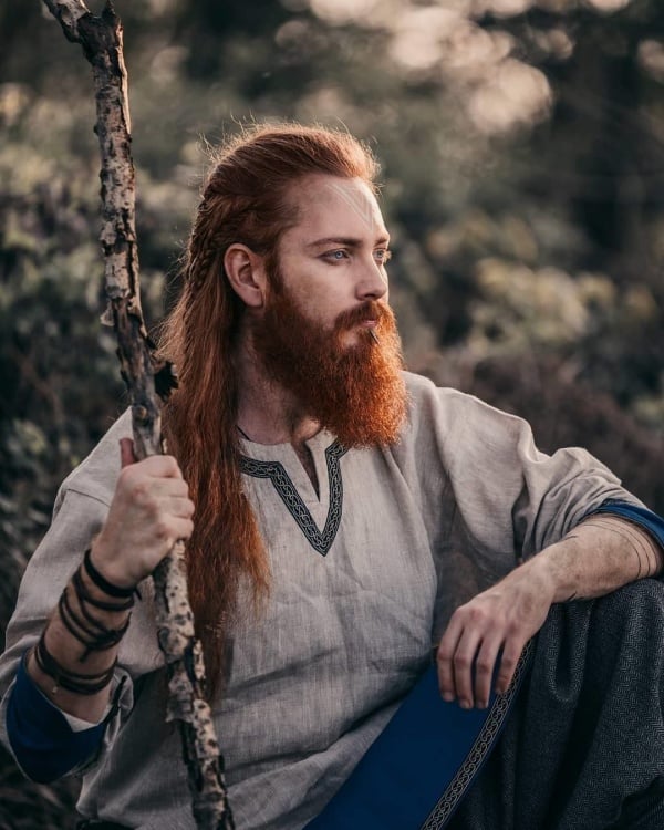 Viking Beard with Braided Sides