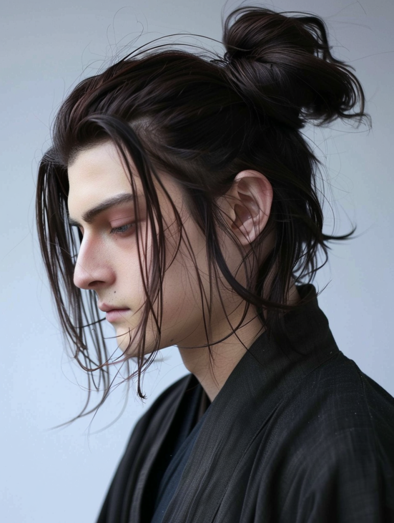 Classic Eren Yeager-Inspired Top Knot