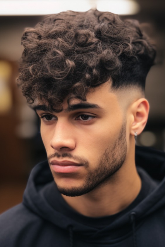 Defined Curly Fringe