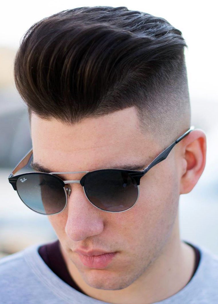 Side Swept Undercut with Quiff