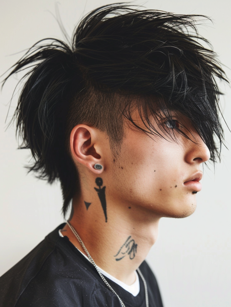 Edgy Tokyo Mullet with Textural Play