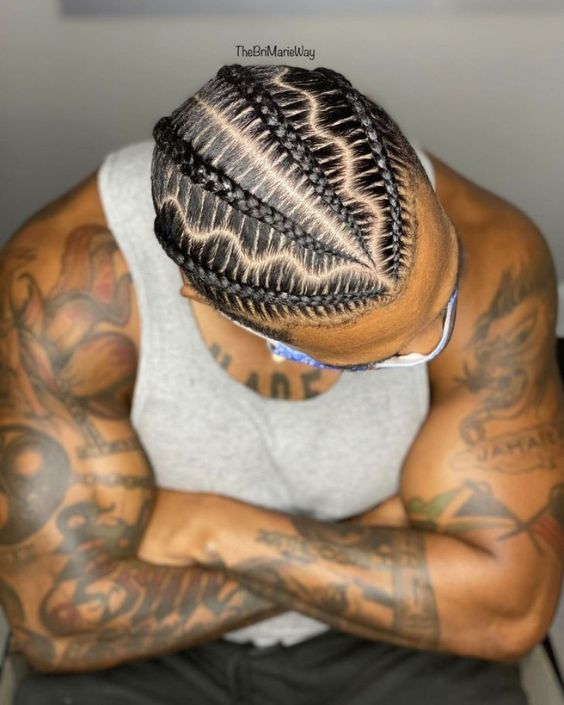 Geometric Pattern Cornrows