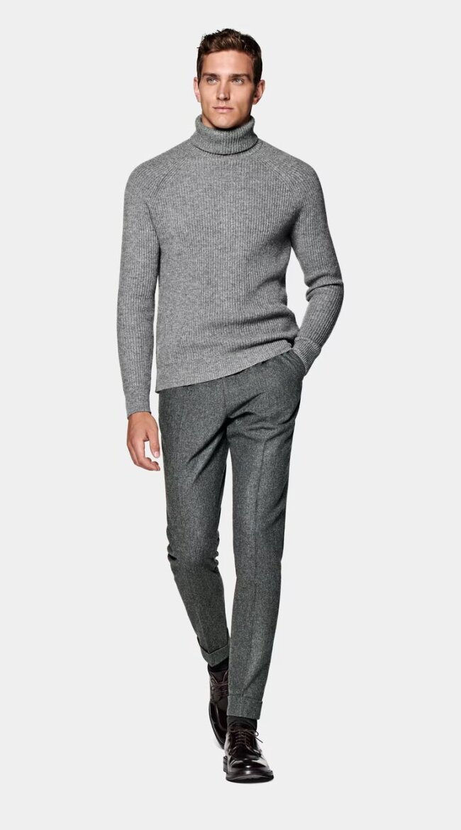 Gray Wool Trousers