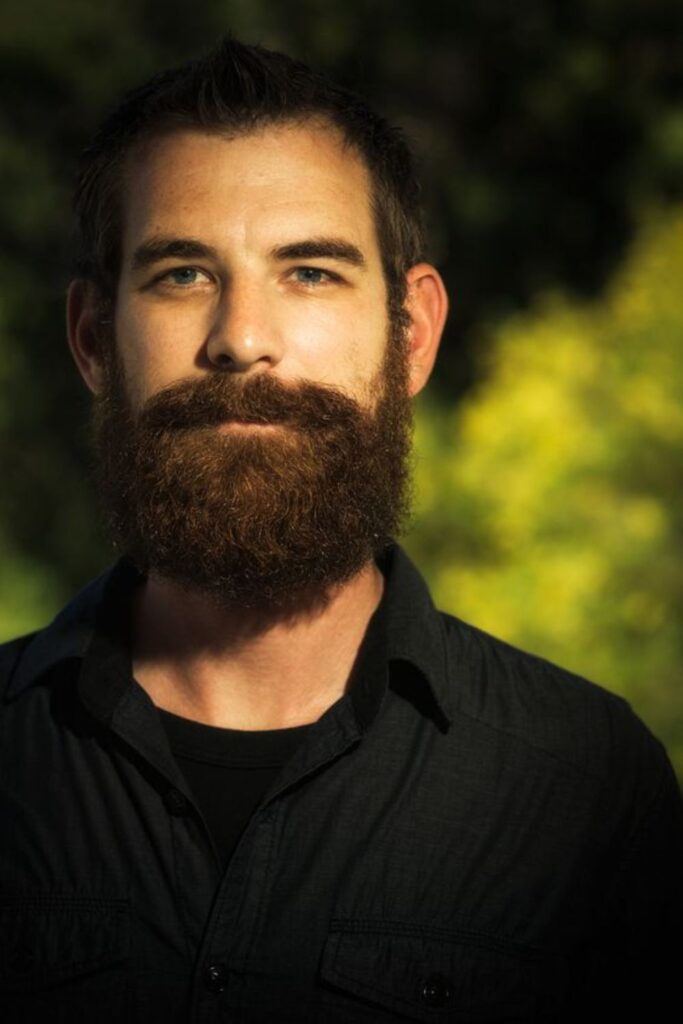 Classic Lumberjack Beard with Defined Sideburns