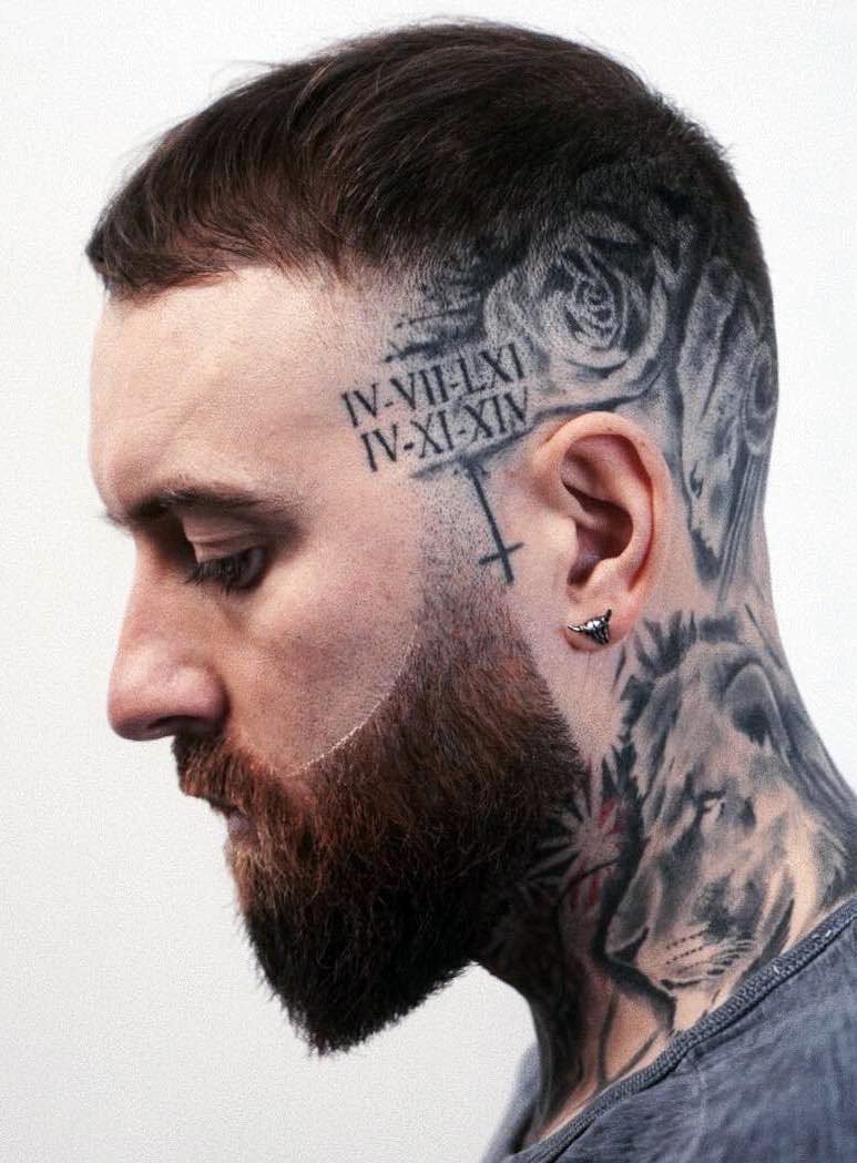 Sharp Undercut with Tattooed Detail