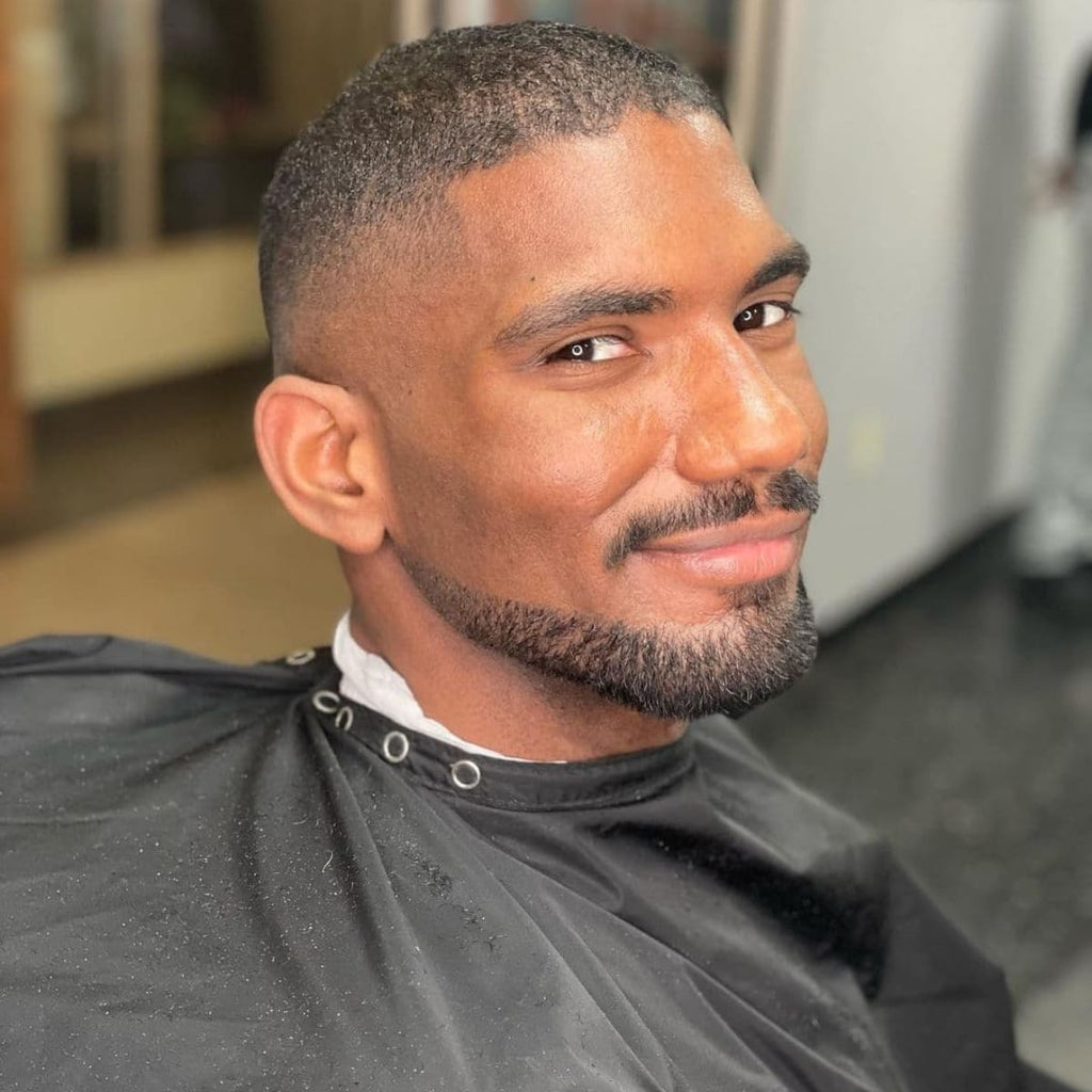 Buzz Cut with Short Balbo Beard