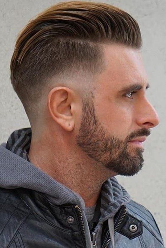 Slicked-Back Undercut Fade