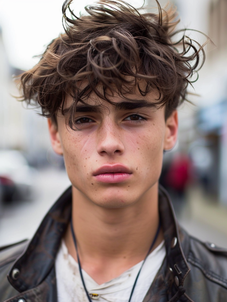 Teen’s Textured Messy Fringe