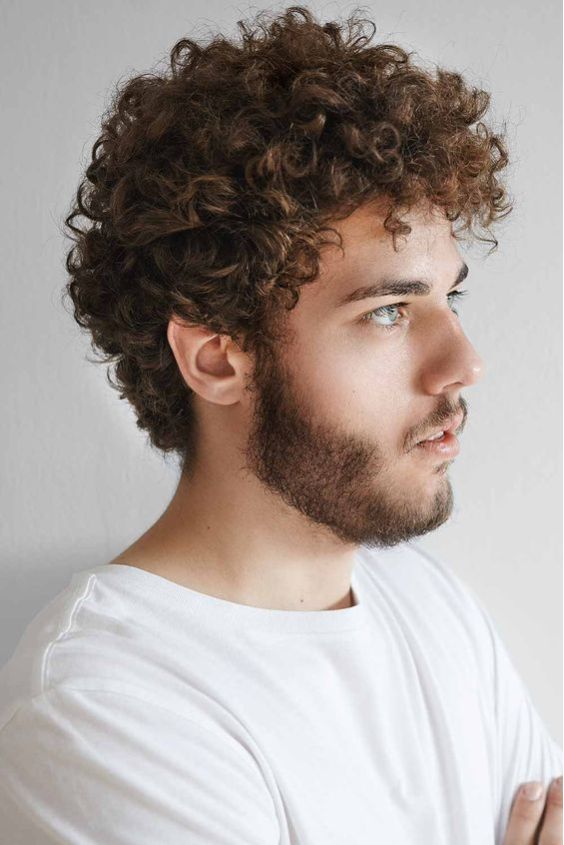 The Messy Curl Fusion Hairstyle for Men