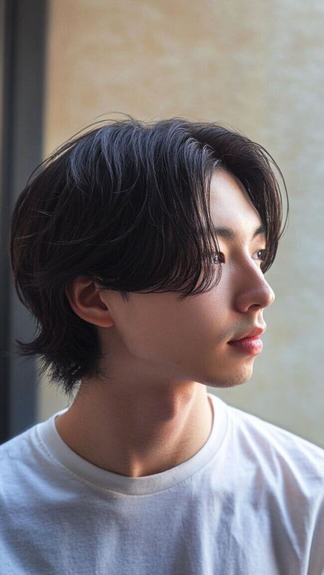 Whispering Wolf Layers Wolf Cut for Men