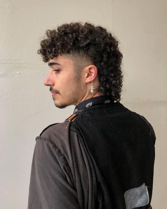 Textured Faux Hawk with Shaved Lines