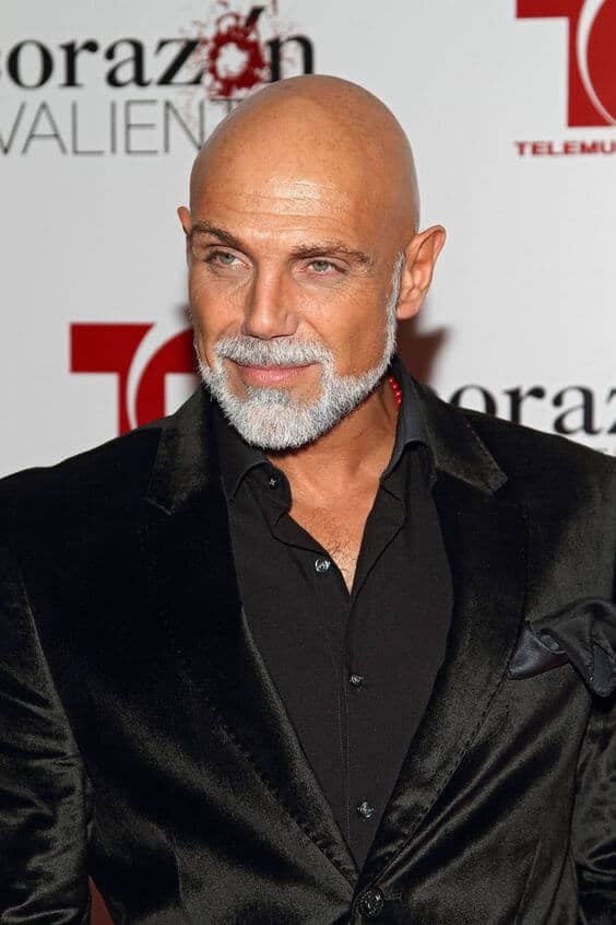 Bald with Full Grey Beard